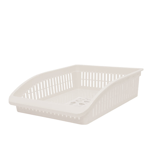 1pc Organizer Basket #3 (Assorted) – Large Plastic Storage Basket (Pink, Beige, Grey, White)