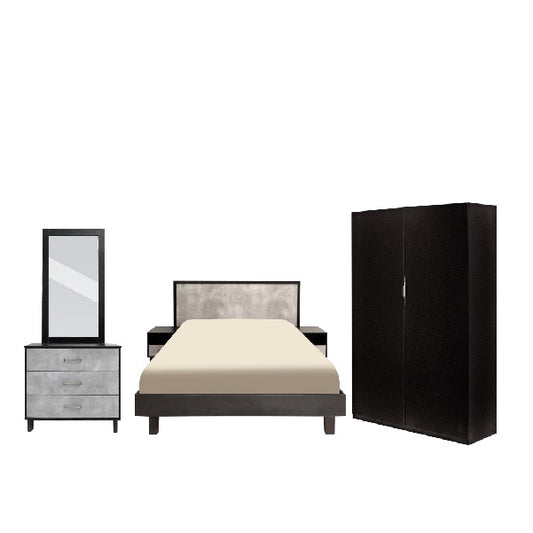 Oxford - Bed, Dresser & 2 Door Wardrobe