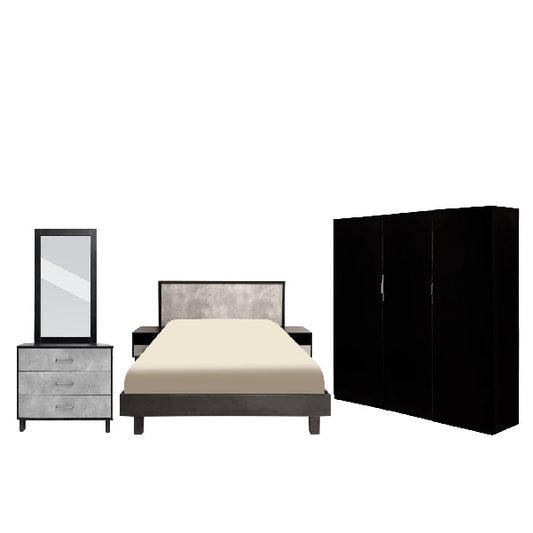 Oxford - Bed, Dresser & 3 Door Wardrobe
