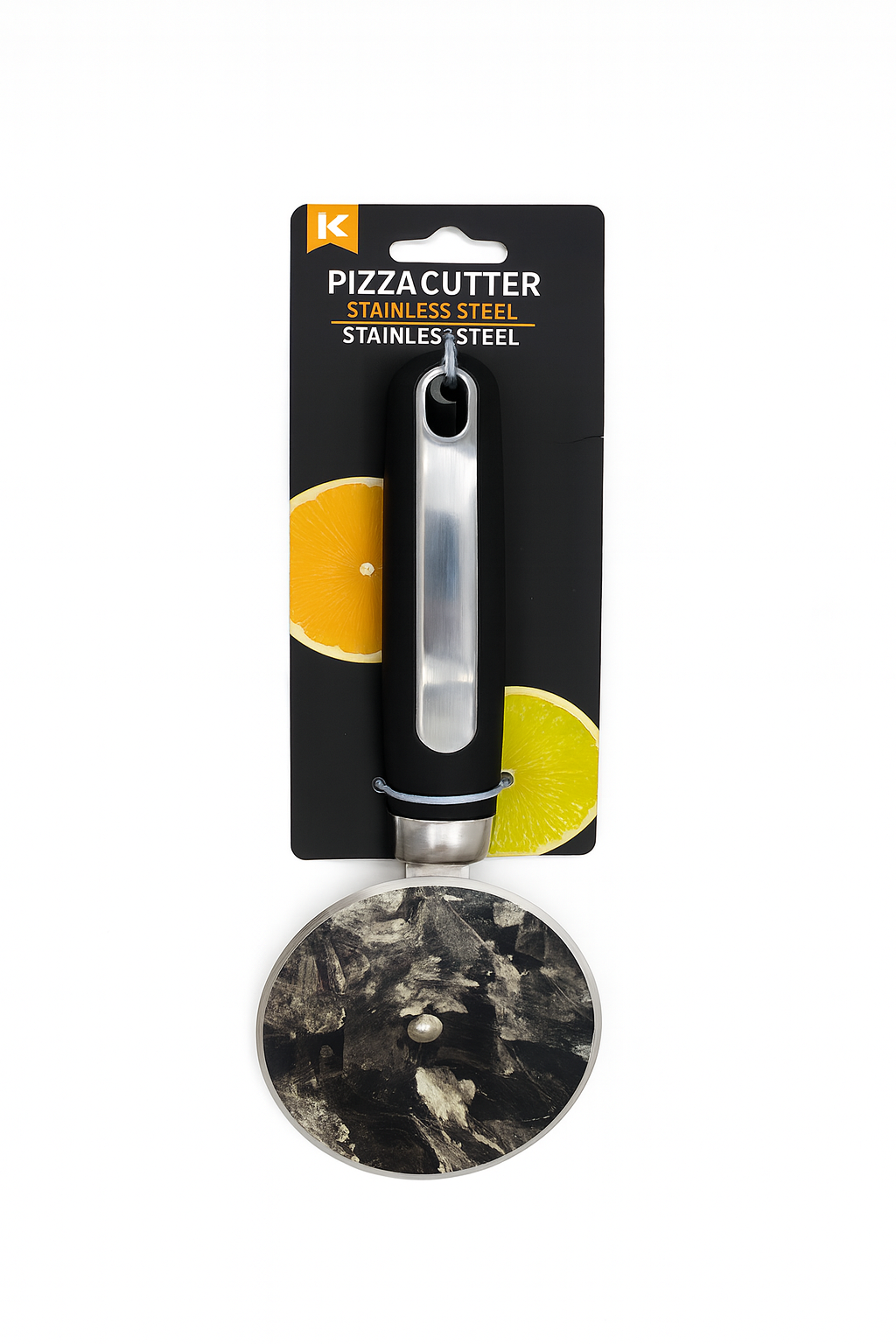 Large Pancake Wheel Cutter 21.5×9×2cm – Plastic & Stainless Steel Baking Tool
