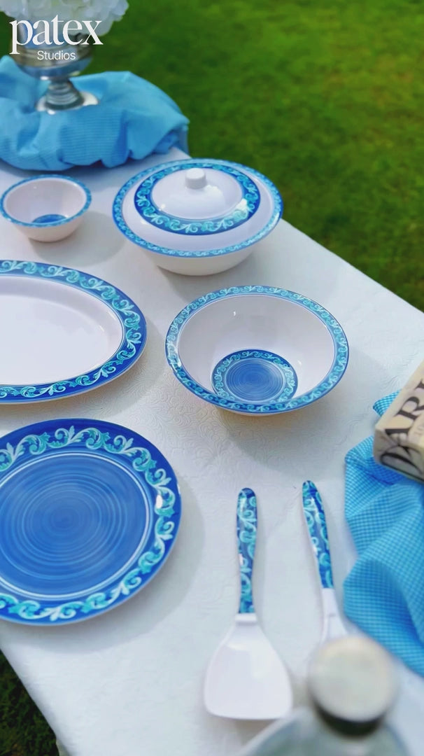 Azure Bliss Dinner Set – Serene Blue Elegance for Refined Dining (22 / 30 / 43 PCS)