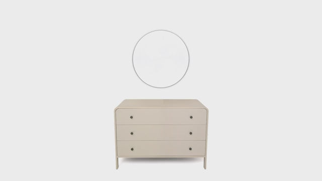 Harold Dresser – Solid Wood Finish with Woven Cane Detailing