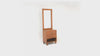 Harry Dresser – Solid Wood with Upholstered Drawer Panels