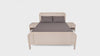 Harold Queen Bed – Solid Wood Frame with Upholstered Headboard