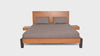 Harry King Size Bed – Solid Wood Frame with Upholstered Headboard