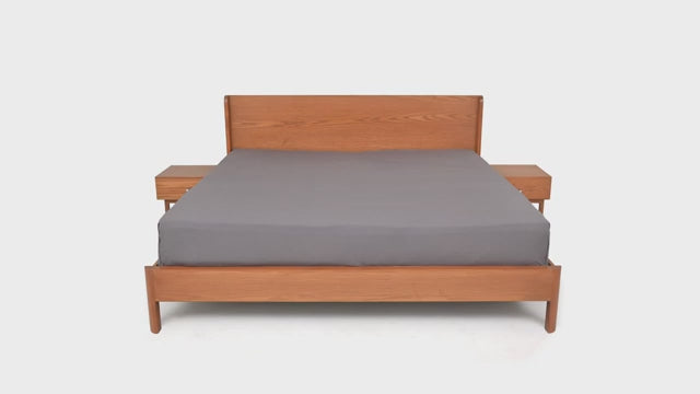 Harry N King Size Bed – Minimalist Wooden Frame with Modern Elegance