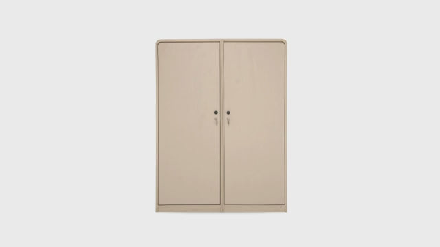 Harold 2-Door Wardrobe – Solid Wood with Cane Detailing