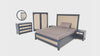 Lancaster Bedroom Set – Bed, Dresser & Wardrobe – Elegant Dual-Tone Finish