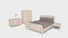 Harold Bedroom Set – Queen Size Bed, Dresser with Mirror & 2-Door Wardrobe
