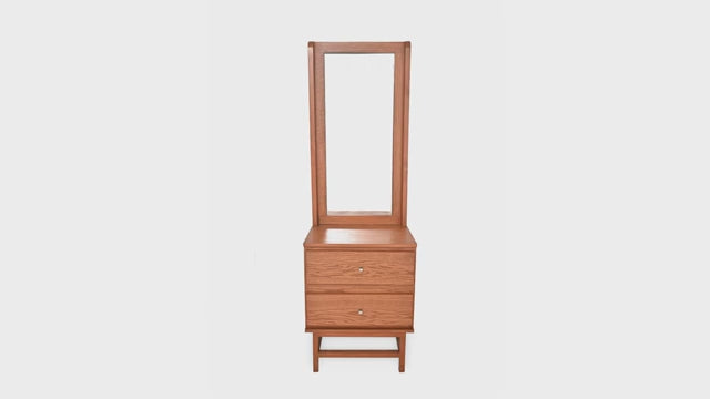 Harry N Dresser – Modern Wooden Vanity with Mirror & Storage Drawers