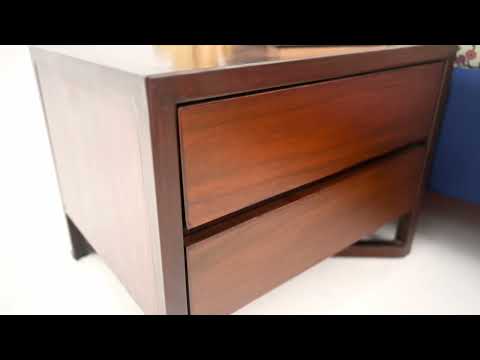 Sebastian King Size Bed with 2 Side Tables