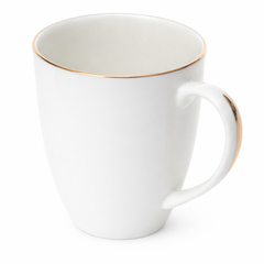 Bone Mug – Classic White with Gold Rim - Habitt
