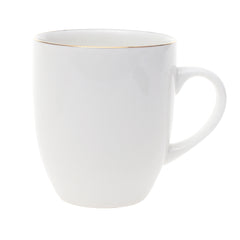 Classic Bone Mug – White with Gold Rim Detail - Habitt