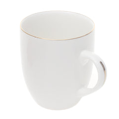 Classic Bone Mug – White with Gold Rim Detail - Habitt