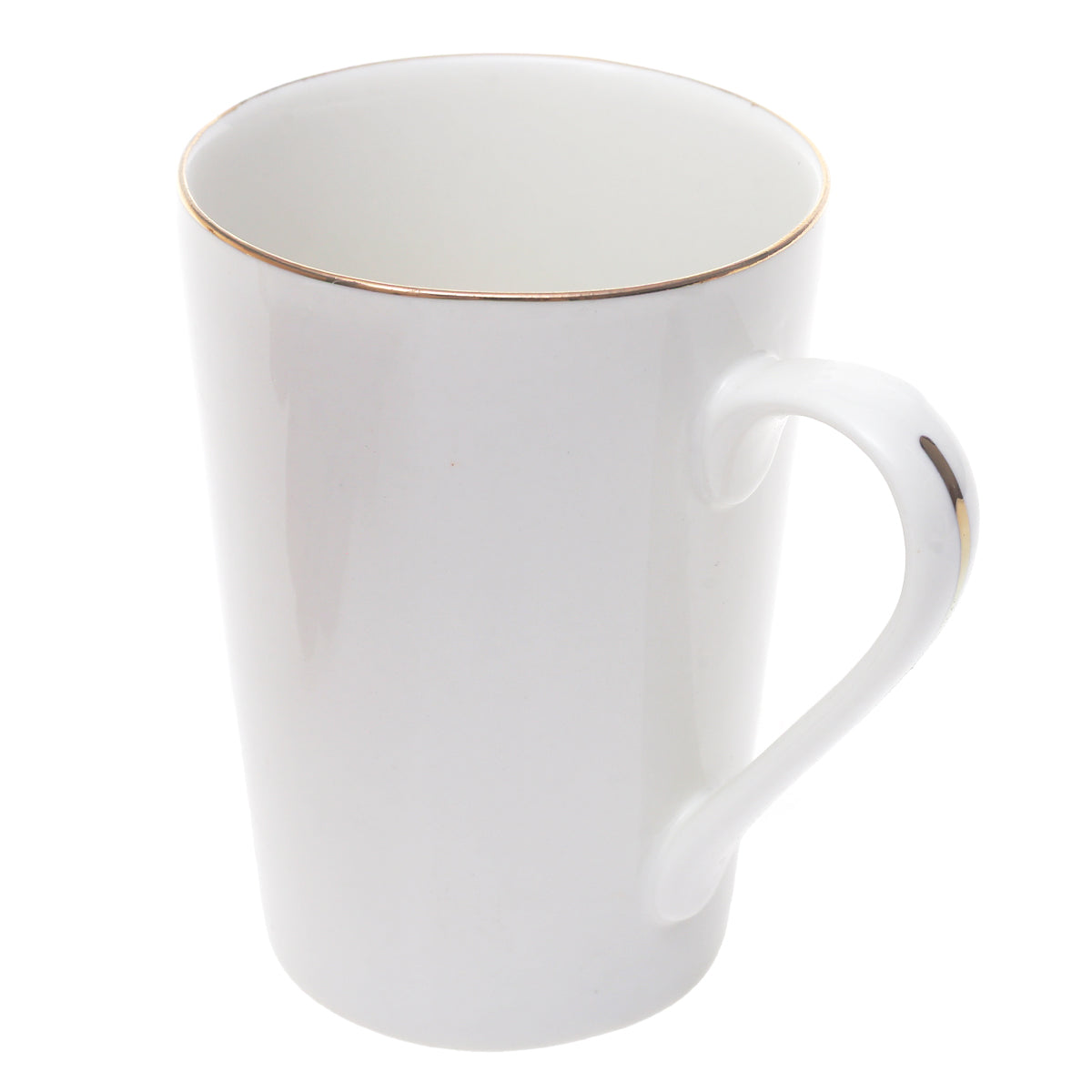Bone Mug  – Elegant White Mug with Gold Rim - Habitt