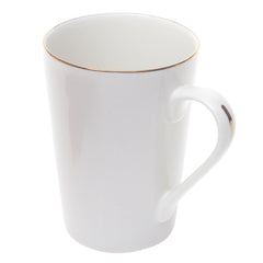 Bone Mug  – Elegant White Mug with Gold Rim - Habitt