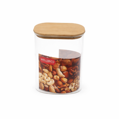 Wood Lid Jar (Medium) – Modern Kitchen Storage Container - Habitt