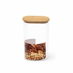 Wood Lid Jar (Medium) – Modern Kitchen Storage Container - Habitt