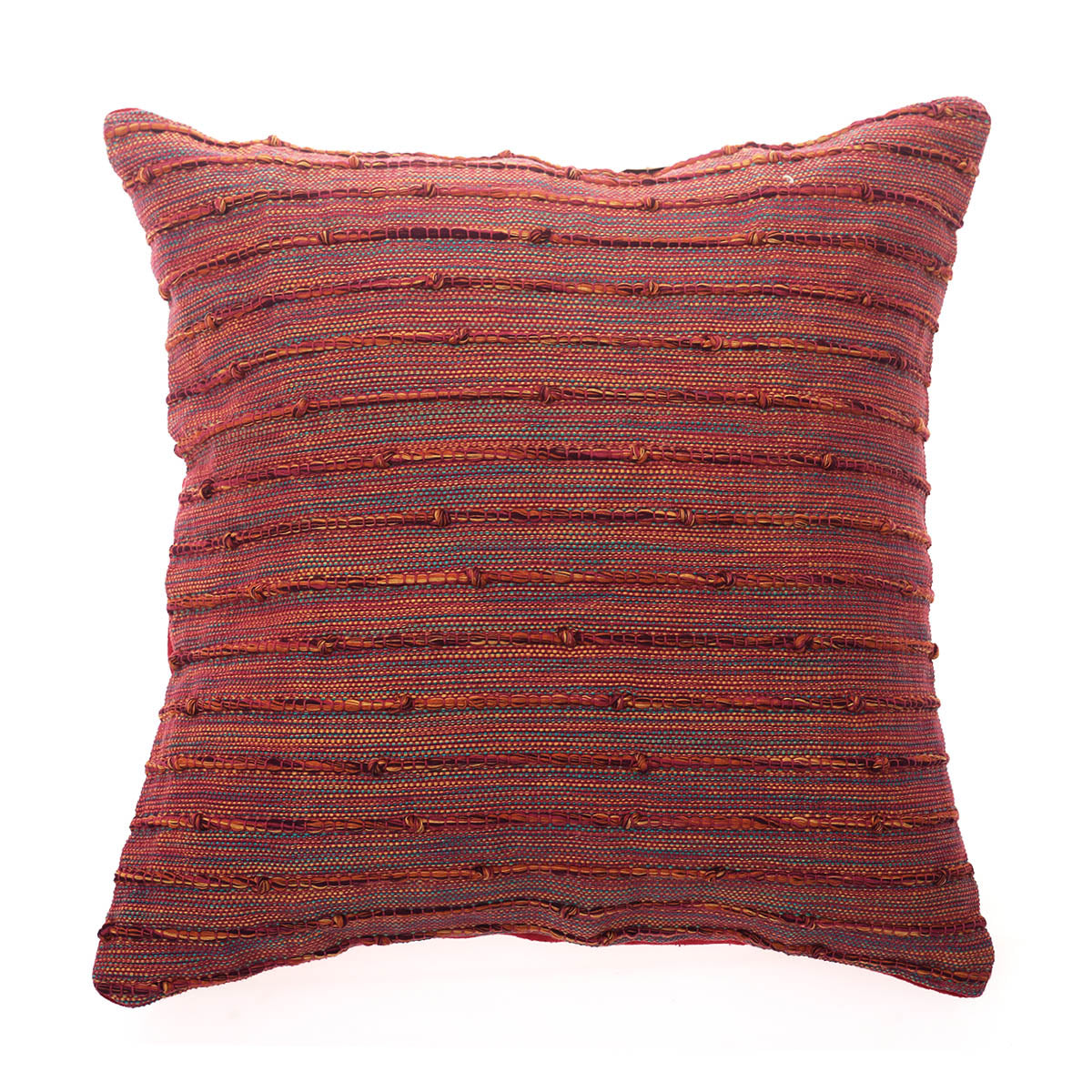 Multi Texture Cushion Cover 18x18" – Decorative Woven Throw Pillow Cover - Habitt