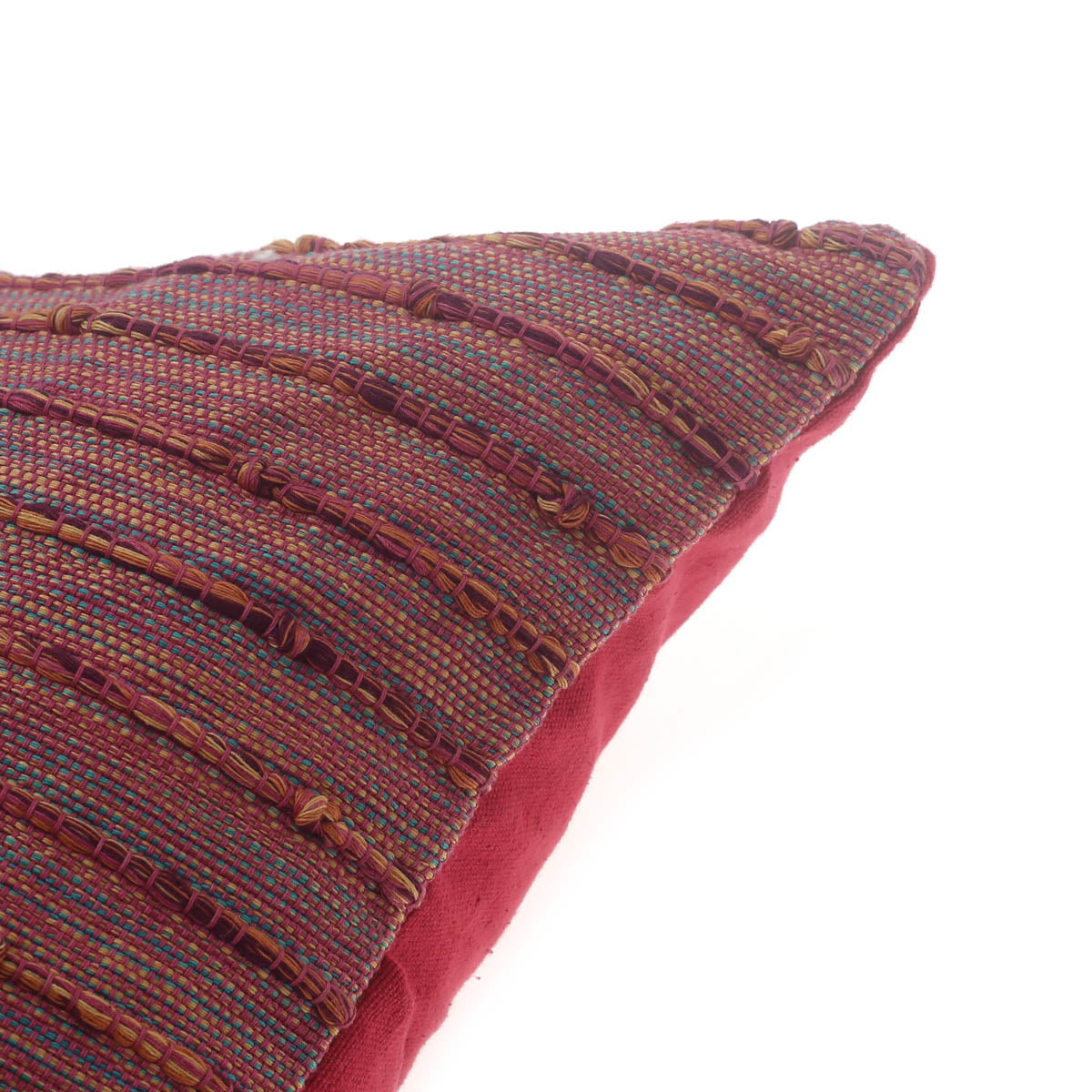 Multi Texture Cushion Cover 18x18" – Decorative Woven Throw Pillow Cover - Habitt