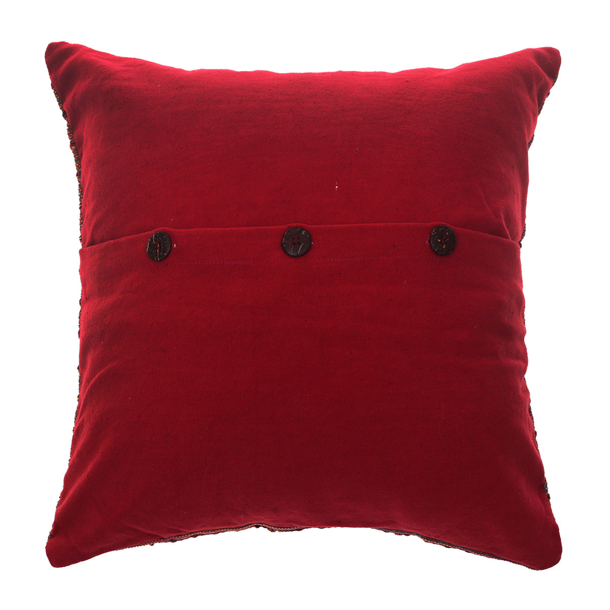 Multi Texture Cushion Cover 18x18" – Decorative Woven Throw Pillow Cover - Habitt