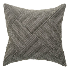 Woven Calm Cushion Cover 20x20" – Textured Geometric Decorative Pillow Cover - Habitt