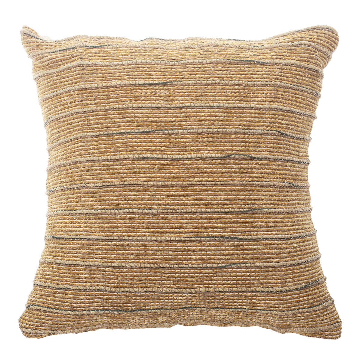 Soft Bark Cushion Cover 16x16" – Rustic Textured Decorative Pillow Cover - Habitt
