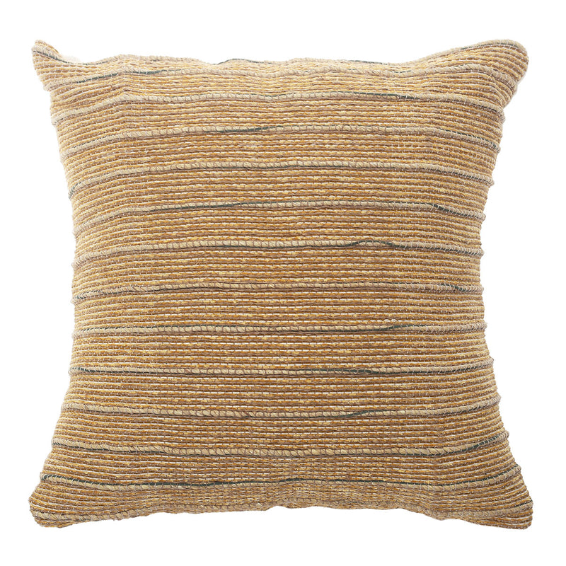 Soft Bark Cushion Cover 16x16" – Rustic Textured Decorative Pillow Cover - Habitt