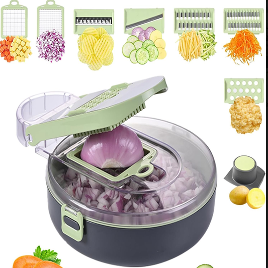 9-in-1 Vegetable Cutter – Multi-Function Slicer, Dicer, Chopper & Grater Set