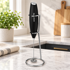 Milk Frother with Metal Stand