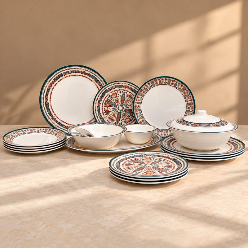 Dinner Set Multi Flora