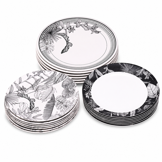6 Person 30 Pcs Black Forest Dinner Set