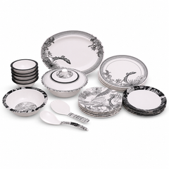 6 Person 30 Pcs Black Forest Dinner Set