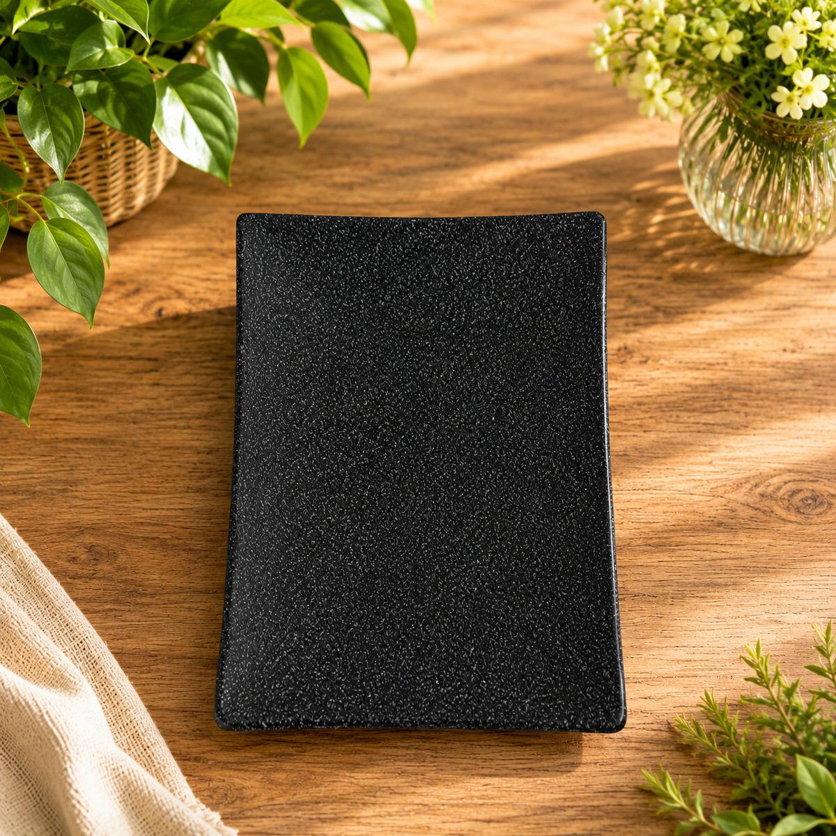 Rectangular Plate Black