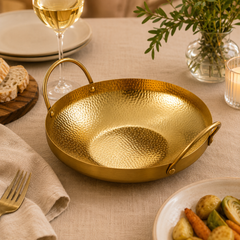 Hammered Golden Wok – 20 cm / 22 cm / 24 cm / 26 cm / 28 cm