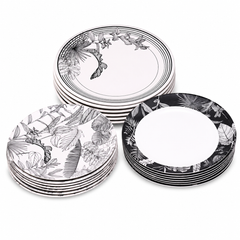 6 Person 30 Pcs Black Forest Dinner Set