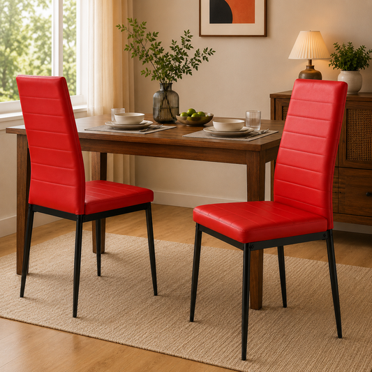Buy 1 Get 1 Offer Ease Red Chair ( Red )