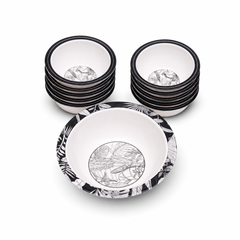 6 Person 30 Pcs Black Forest Dinner Set