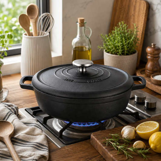 Casta Grill Low Casserole 26x7 cm – Black