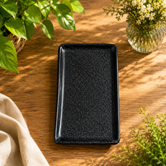 Rectangular Plate Black 13"