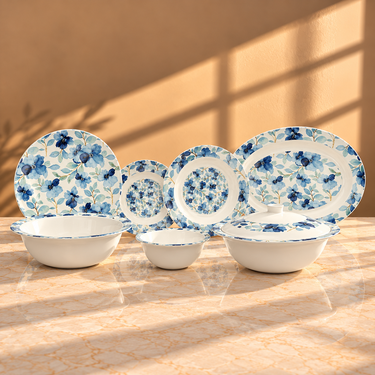 Sea of Blue Dinner Set
