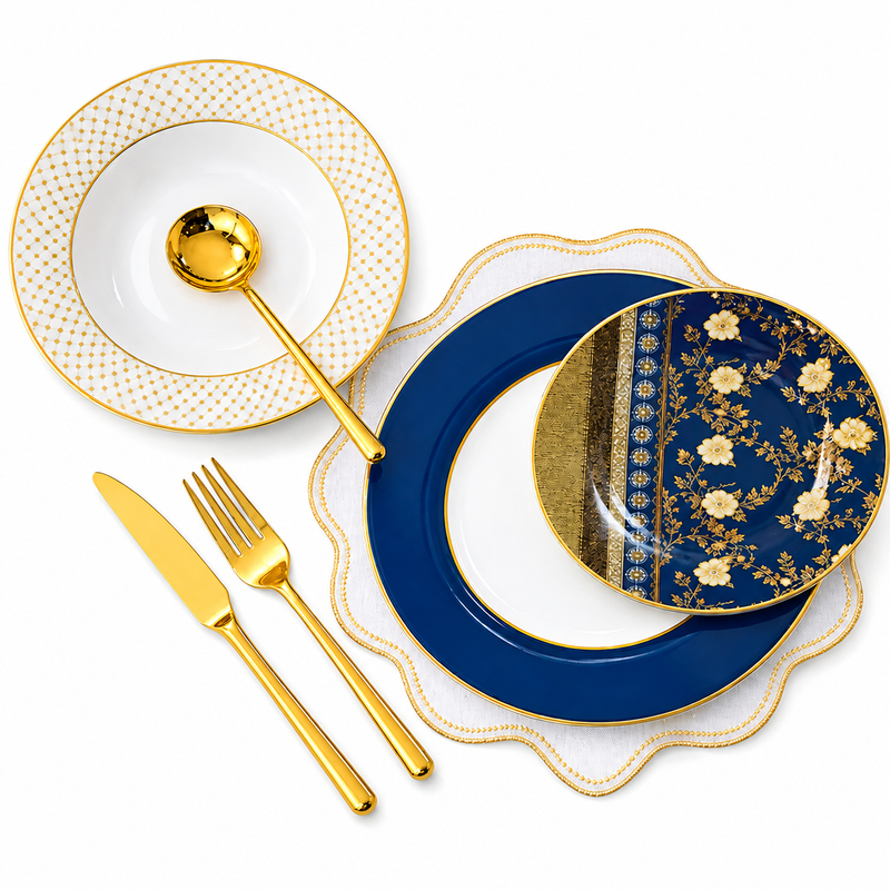 18 PCS Classic Plate Set – Stylish Dinnerware Collection for Every Occasion