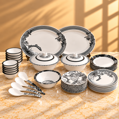 8 Person 43 Pcs Black Forest Dinner Set