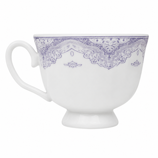 Pack of 6 Assorted Design Print Cup | Ceramic Tea Cup with Floral Print