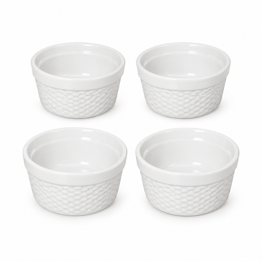 4-Piece Printed Ceramic Bowl Set