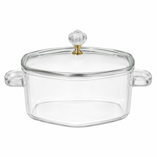 Glass Cooking Pot with Lid | Glass Cooking Pot