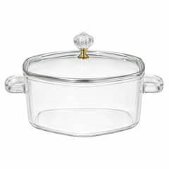 Glass Cooking Pot with Lid | Glass Cooking Pot