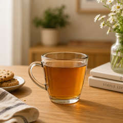 Smoked Glass Cup – Premium 205 ml Deli Glassware (Set of 6)
