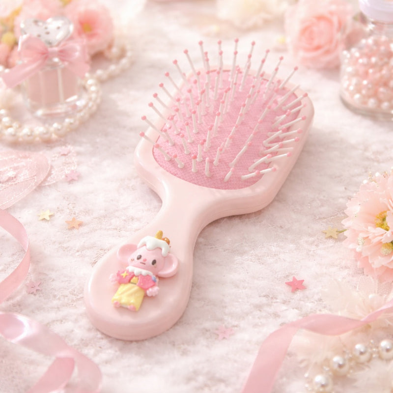 Assorted Kids Cartoon Hair Brush – Soft Detangling Paddle Brush for Children (Assorted Colors) - Habitt