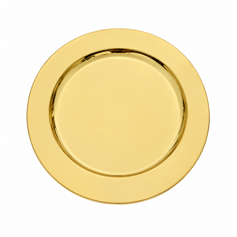 1 Pc Golden Charger Plate